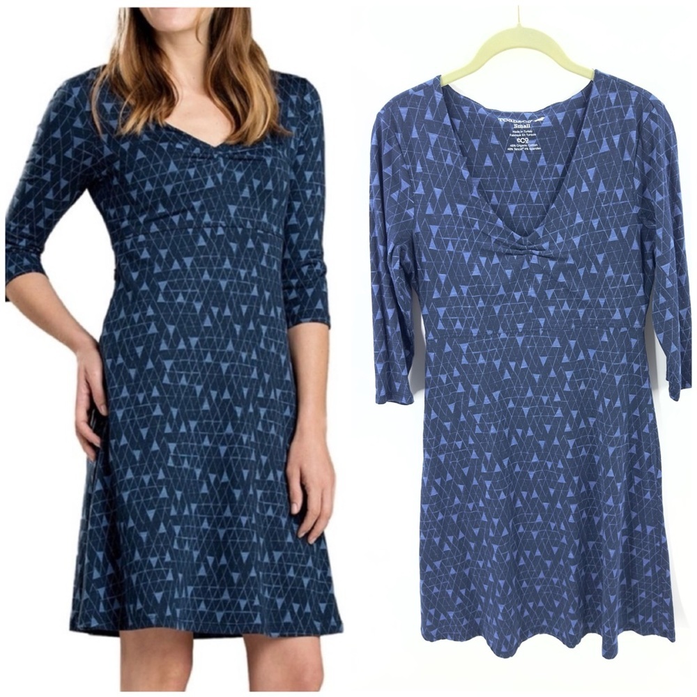 Toad & Co Rosalinda Dress Womens Small Organic Cotton Soft Stretch Comfy Casual - Picture 10 of 10
